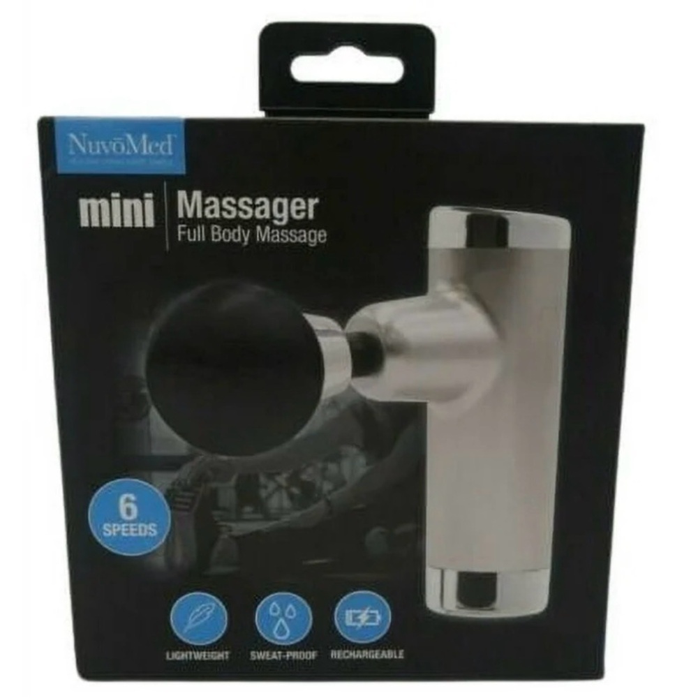 Nuvomed Handheld Mini Massager, Full Body Massage, 6 Speeds | SEALED